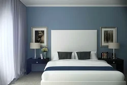 Plain wallpaper for walls photo in the bedroom interior