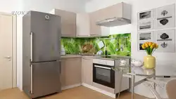 Design of a modern small-sized corner kitchen photo