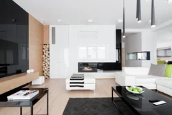 Кухни гостиные дизайн фото черно белые