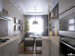 Kitchen design with balcony 10 with sofa