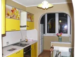 Kitchen interior with balcony 7