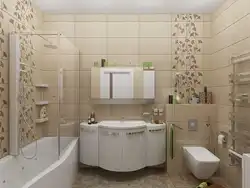 Интерьеры плитки в совмещенной ванне