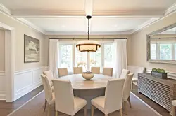 Living room with dining table design photo
