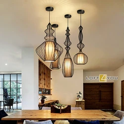 For the kitchen chandeliers photo in a modern style