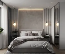 Дызайн асвятлення ў спальні ў сучасным стылі