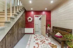 Paneling in the hallway of a house photo