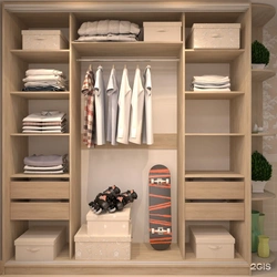 Interior hallway closet design