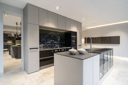 Kitchen Design With Marble Floor Photo