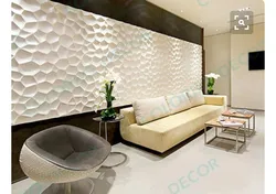 3 d panels for walls in the living room interior
