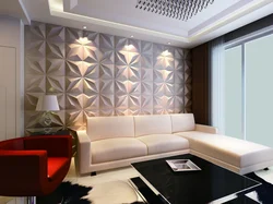 3 d panels for walls in the living room interior