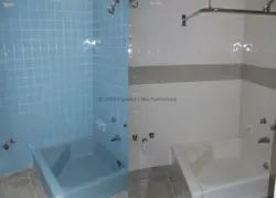 Painting bathroom tiles with your own hands before and after photos