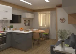 Кухня 15 кв м дизайн фото прямоугольная кухня