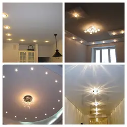 Suspended ceilings how to arrange lamps photo bedroom