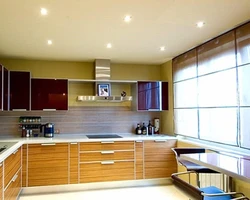 Recessed ceiling lights for the kitchen photo