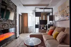 Living Room In A Studio Apartment In A Modern Style Photo