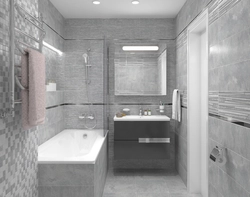 Small bathroom design gray