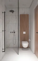 Duşlu bir otaqda hamam və tualet