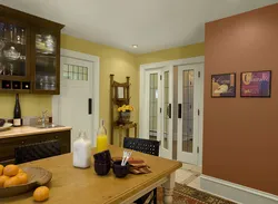 Пафарбаваць сцены на кухні фарбай фота
