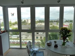 Панорамные окна на лоджии фото