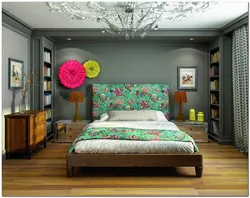 Bright bedroom interior design