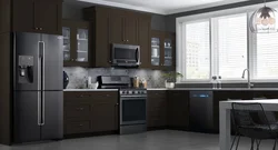 Кухни в серо черном цвете фото