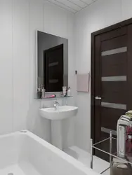 Bathroom design photo paneled small bath