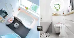 Как расположить ванну в маленькой ванной комнате фото