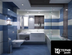 Gray blue bathtub design