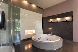 Bathroom design with jacuzzi