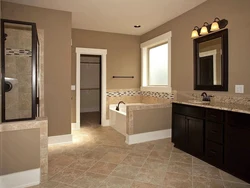Bathroom beige floor photo
