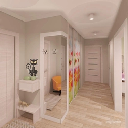 Hallway design for 2 apartments