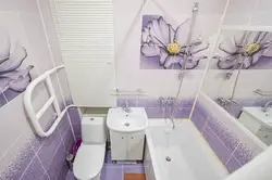 Интерьер ванной комнаты и туалета в одних тонах