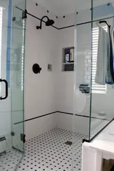 Дизайн ванны с душем без поддона
