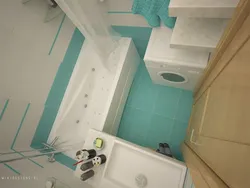 Bathroom in a panel house design photo