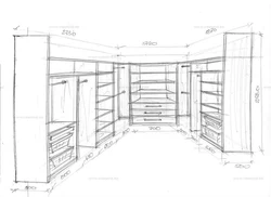 Дизайн гардеробной размер