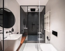 Photo Of A Bathroom With Shower And Toilet 4 Sq M