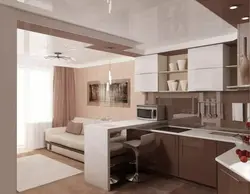 Kitchen design 27 sq m
