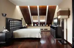 Дизайн спальни в доме на втором этаже