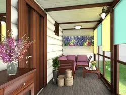 Koridor verandasının dizaynı
