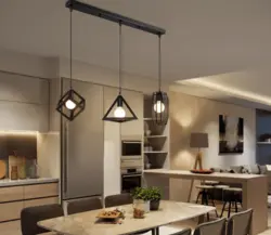 Светильники Над Столом На Кухне Современный Дизайн Фото