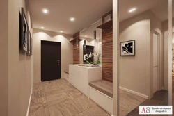 Hallway in a three-room apartment of a panel house design