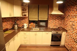 Brick in the kitchen photos