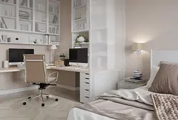 Дизайн проект спальни кабинета