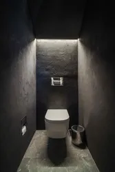 Toilet in loft style in apartment photo design