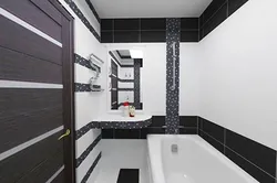 Черная ванная комната дизайн маленькая
