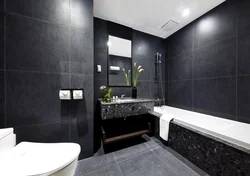 Black bathroom design small