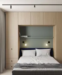 Интерьер маленькой спальни фото шкафы