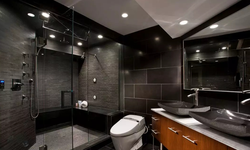 Bathroom Design In Dark Colors Modern Style