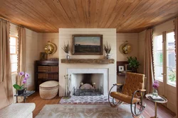 Living room wood trim photo