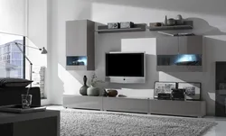 Living room design with modular wall